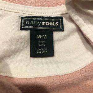 Roots 6-12 m romper in pink